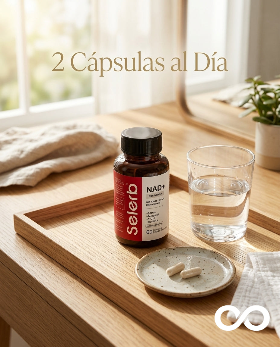SELERB NAD+ For Women | Suplemento Celular y Antienvejecimiento Femenino