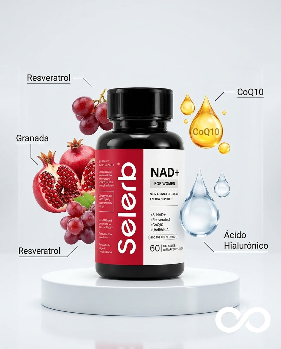 SELERB NAD+ For Women | Suplemento Celular y Antienvejecimiento Femenino