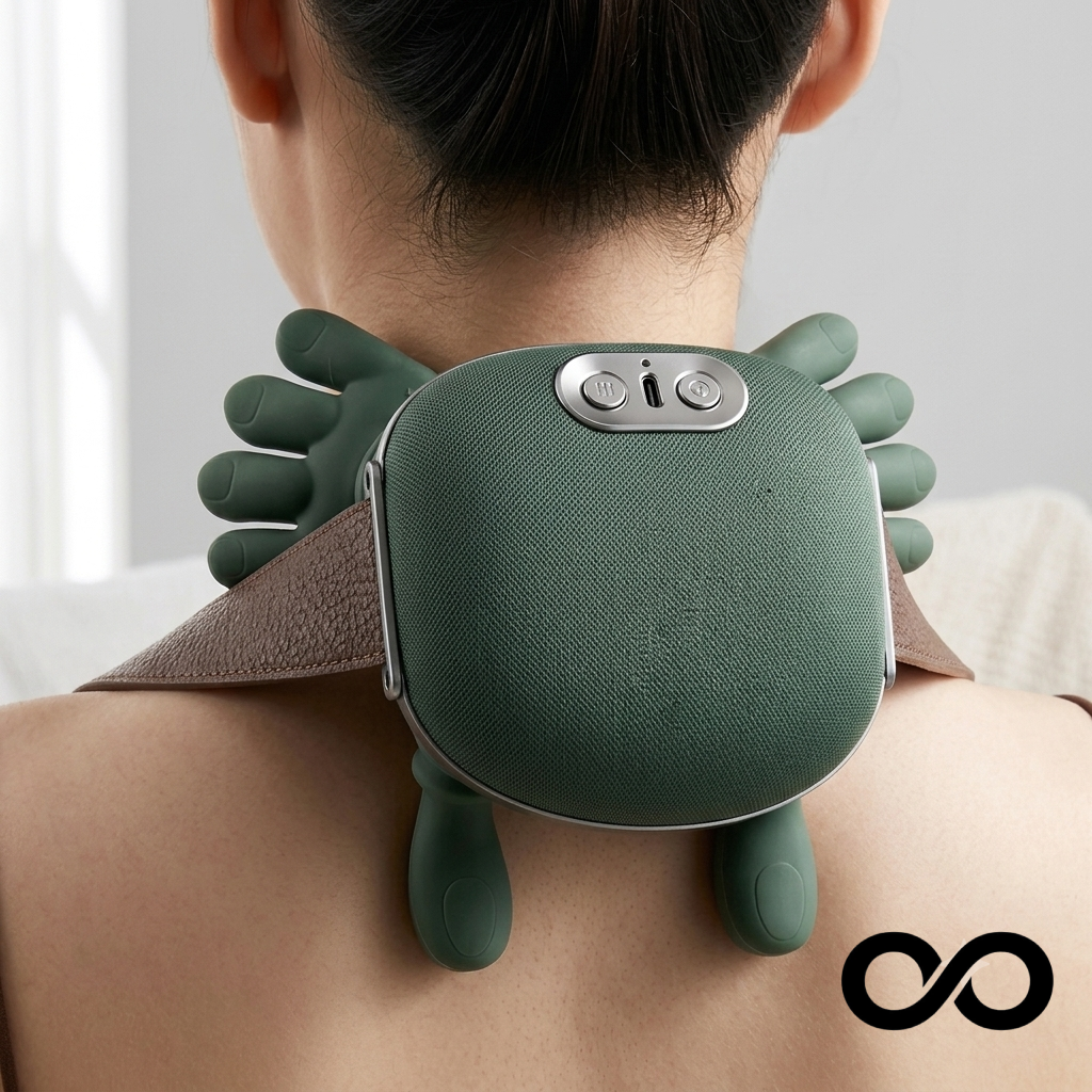 Ergonomic Neck Massager with Human Simulation Technology